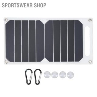  Sportswear Shop แผงโซลาร์เซลล์ 10W Monocrystalline Silicon IP65 กันน้ำบางเครื่องชาร์จพลังงานแสงอาทิตย์แบบพกพาพร้อมถ้วยดูด