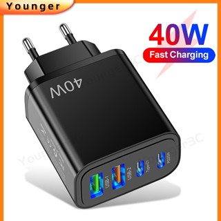 อะแดปเตอร์ชาร์จเร็ว 40W Type C PD25W และ USB สําหรับ ios Type C Micro Wall Charger