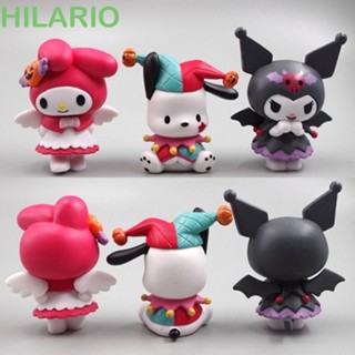 Hilario โมเดลตุ๊กตา PVC รูปการ์ตูนอนิเมะ Kuromi เหมาะกับของขวัญฮาโลวีน ของเล่นสําหรับเด็ก