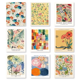 ภาพวาดศิลปะ ตกแต่งผนัง ตลาดดอกไม้ และห้องนอน