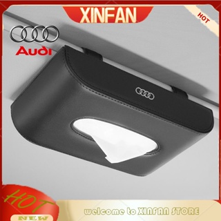 Xinfan 【Audi】(กล่องทิชชู่) กล่องทิชชู่หนัง พรีเมี่ยม สําหรับรถยนต์ A3 A4 A5 A6 Q3 Q4 Q5 TT