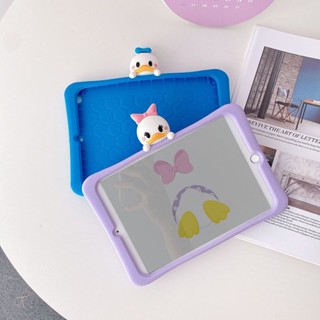 [Aimeidai] เคสแท็บเล็ตซิลิโคน ลายเป็ดน่ารัก พร้อมขาตั้ง สําหรับ iPad 2 3 4 Mini Air Pro Series