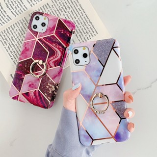 [Aimeidai] เคสโทรศัพท์มือถือ ลายหินอ่อน สําหรับ iPhone 13 12 11 X 8 7 6 Series