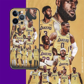 [Aimeidai] เคสโทรศัพท์มือถือซิลิโคน กันกระแทก พิมพ์ลาย Lakers Championship สําหรับ iPhone 14 13 12 11 NBA 2020