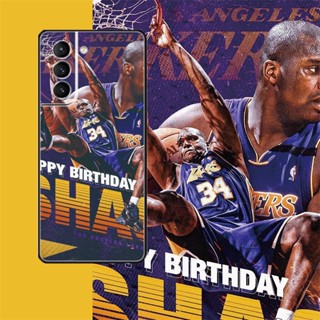 [Aimeidai] เคสโทรศัพท์มือถือ ซิลิโคน กันกระแทก พิมพ์ลาย NBA Star Shaquille ONeal สําหรับ Samsung S9 S10 S20 S20 FE S21 S22 Series