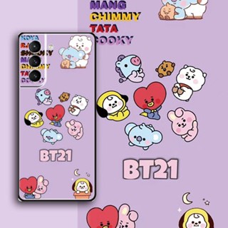 [Aimeidai] เคสโทรศัพท์มือถือ ซิลิโคน กันกระแทก พิมพ์ลาย BTS Bt21 น่ารัก สําหรับ Samsung S9 S10 S20 S21 S2 Series