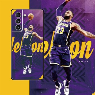 [Aimeidai] เคสโทรศัพท์มือถือซิลิโคน กันกระแทก พิมพ์ลาย NBA Super Star LeBron James สําหรับ Samsung S9 S10 S20 S21 S22 Series