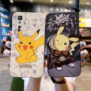 [Aimeidai] เคสโทรศัพท์มือถือ ซิลิโคน กันกระแทก พิมพ์ลายปิกาจูน่ารัก สําหรับ Samsung S9 S10 S20 S20 FE S21 S22 Series