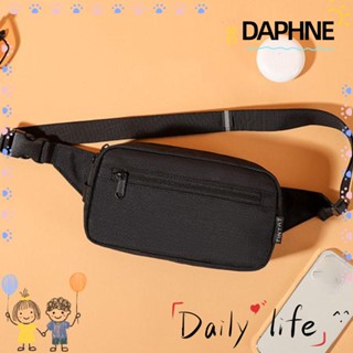 Daphne กระเป๋าคาดเอว ขนาดใหญ่ กันน้ํา สีดํา แฟชั่นสําหรับผู้ชาย