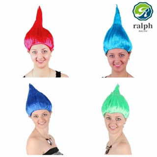 Ralph Troll วิกผมคอสเพลย์ วิกผมสังเคราะห์ ระบายอากาศ สีฟู ตรง เหมาะกับปาร์ตี้ฮาโลวีน สําหรับผู้หญิง