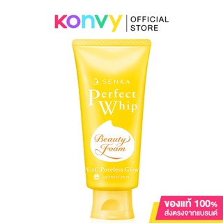 Senka Perfect Whip Vitc Poreless Glow เซนกะ เพอร์เฟ็ค วิป วิตซี พอร์เลส โกลว์ วิปโฟมล้างหน้าฟองโฟมหนานุ่ม.