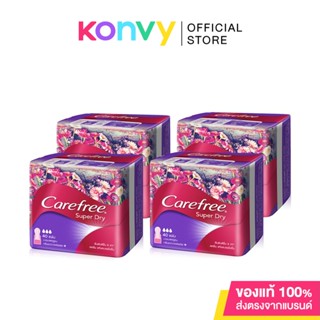 [แพ็คสี่] Carefree แผ่นอนามัย Super Dry Regular Scented [40pcs x 4pack] แผ่นอนามัยแบบมีน้ำหอม กลิ่นชาวเวอร์ เฟรช.