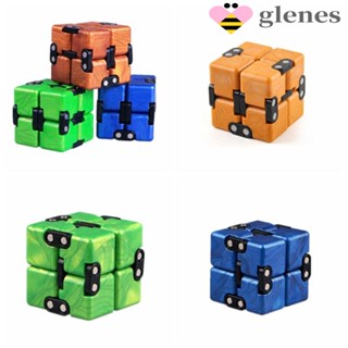 Glenes ลูกบาศก์ปริศนา 2x2 พลาสติก 2 ชั้น พลิกมือได้ ผ่อนคลาย