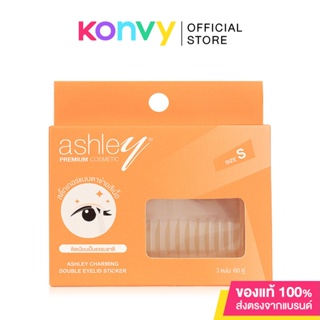 Ashley Charming Double Eyelid Sticker 60 Pairs #No.01 Size S สติ๊กเกอร์ติดตาสองชั้น ไซส์ S 60 คู่ สีเนื้อแบบธรรมชาติ.