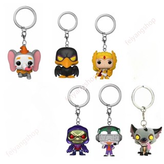 FUNKO ใหม่ พวงกุญแจฟิกเกอร์ She-Ra Dumbo Diablo Joker VR Perfect Cell Action Figure สําหรับของขวัญ