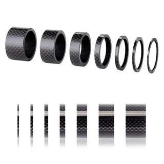 BLOOMZO 5 ชิ้น/เซ็ต จักรยาน Stem Washer คาร์บอนไฟเบอร์ ultralight, อุปกรณ์เสริมสำหรับ.Handlebar Stem