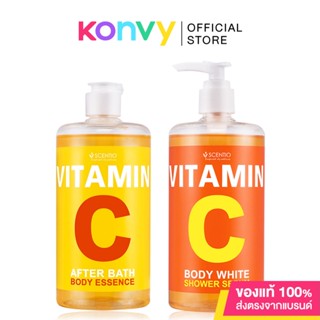 Beauty Buffet Scentio Vitamin C Set 2 Items [After Bath Body Essence 450ml + White Shower Serum 450ml].