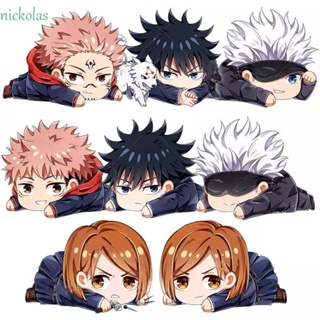 Nickolas ตุ๊กตาอนิเมะ Jujutsu Kaisen Yuji Itadori Gojo Satoru Kugisaki Nobara แบบสองด้าน