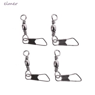 Elmer แหวนหมุน 100 ชิ้น / แพ็ค พร้อมเครื่องมือเชื่อมต่อสายเบ็ดตกปลา