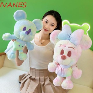 Ivanes ตุ๊กตามิกกี้เมาส์ มินนี่เมาส์ สีรุ้ง สร้างสรรค์ ของขวัญคริสต์มาส ของเล่นสําหรับเด็ก ตกแต่งบ้าน