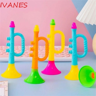 Ivanes เครื่องดนตรีแตร ขนาด 17 ซม. สีสันสดใส ของเล่นเสริมการเรียนรู้เด็ก