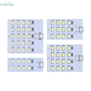 Nickolas แผงไฟกลางคืน LED 8 ดวง 12 ดวง Mirco USB 5730 Smd 16 ดวง 20 ดวง สีขาว USB