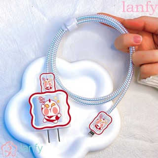 Lanfy ฝาครอบป้องกันหัวชาร์จ 18W 20W ระบายอากาศ ไม่ส่งผลต่อการชาร์จ ลายการ์ตูน Altman อุปกรณ์เสริมโทรศัพท์มือถือ