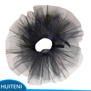1/2/3/5 Elizabethan Tulle ปกเสื้อแบบระบาย หรูหรา สีดํา