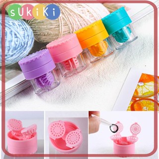 Sukiki กล่องพลาสติก แบบพกพา สีแคนดี้ สําหรับใส่คอนแทคเลนส์ แว่นตา