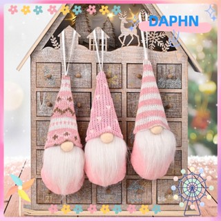 Daphs จี้ตุ๊กตาโนม ผ้ากํามะหยี่ขนนิ่ม สําหรับตกแต่งต้นคริสต์มาส เทศกาลปีใหม่