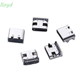 Lloyd ตัวเชื่อมต่อ Type-C 16pin สําหรับพอร์ตชาร์จโทรศัพท์มือถือ Micro USB Jack SMD เชื่อมต่อ USB-3.1 ตัวเมีย