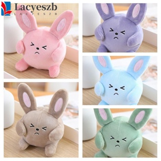 Lacyeszb ของเล่นตุ๊กตากระต่ายบีบ ผ้าฝ้าย PP นิ่ม ลูกบอลกระต่าย หลายสี บําบัด ของเล่นเด็ก