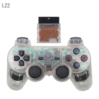 LZ2 เกมแพดไร้สายโปร่งใส Sensitive 2.4G Dual Vibration Game Controller สำหรับอุปกรณ์เสริมเกม