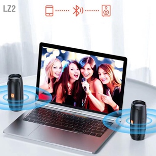 LZ2 ลำโพงบลูทูธไร้สายการ์ดรถกลางแจ้งและซับวูฟเฟอร์ USB แบบพกพาขนาดเล็กเดสก์ท็อปที่บ้าน