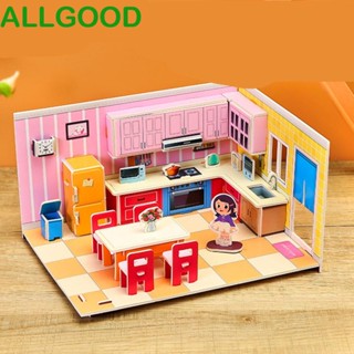 Allgoods จิ๊กซอว์กระดาษ 3D ของเล่นเสริมการเรียนรู้เด็กผู้ชาย และผู้หญิง