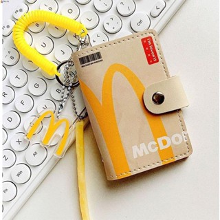 Leota McDonalds กระเป๋าคลัทช์ หนัง PU ใบสั้น ใส่บัตรเครดิตได้ สไตล์เกาหลี สําหรับเดินทาง