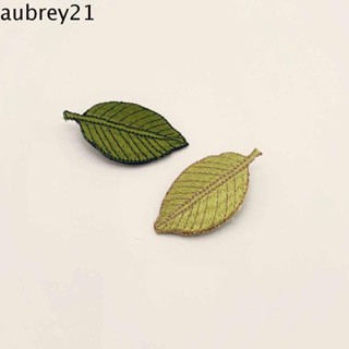 Aubrey1 กิ๊บติดผม แบบถัก รูปใบไม้ เครื่องประดับแฟชั่น สําหรับเด็กผู้หญิง