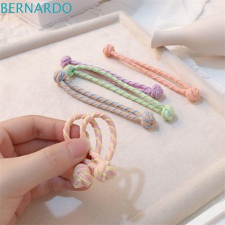 Bernardo ยางรัดผมหางม้า ผูกปม สไตล์จีน สีแคนดี้ น่ารัก ยางรัดผม ที่มัดผมหางม้า ทุกวัน