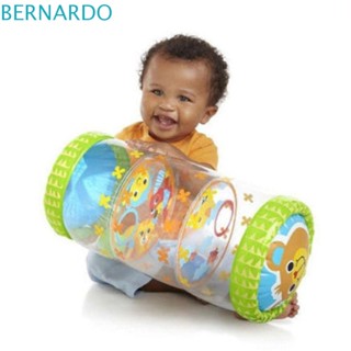 Bernardo ของเล่นลูกกลิ้งเป่าลม PVC สีเขียว พร้อมกระดิ่ง เพื่อการเรียนรู้เด็ก