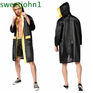 Sweetjohn เสื้อคลุมชกมวยไทย แขนยาว กางเกงขาสั้น สร้างสรรค์ สําหรับผู้ชาย