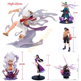 ใหม่ โมเดลฟิกเกอร์ One Piece Luffy Gear 5 Nika Sun God Zoro Sanji Hancock Ace ของขวัญวันเกิด