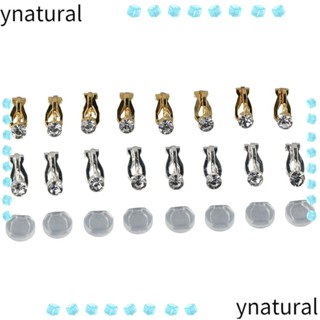 Ynatural คลิปหนีบต่างหู ทองเหลือง แฮนด์เมด สําหรับทําเครื่องประดับ