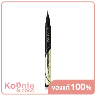 Cezanne Super Sharp Eyeliner EX 0.48g #10 Black อายไลเนอร์เนื้อลิควิด.