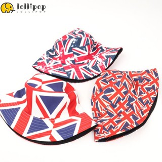 Lollipo1 หมวกบักเก็ต ลาย Union Jack Queens Jubilee แฟชั่นฤดูร้อน