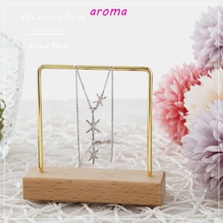 Aroma ชั้นวางเครื่องประดับ ต่างหู สร้อยคอ แบบโลหะ สไตล์เรโทร