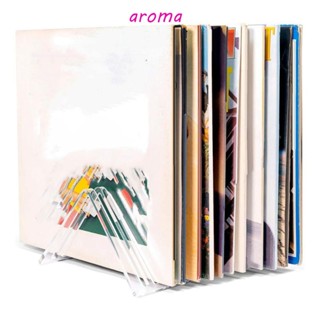 Aroma ขาตั้งอัลบั้มบันทึกเสียง Contanier 12LPs แบบใส