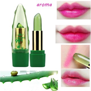 Aroma ลิปสติกเจลลี่ ลิปทินท์ว่านหางจระเข้ธรรมชาติ 99% เปลี่ยนสีตามอุณหภูมิ ติดทนนาน