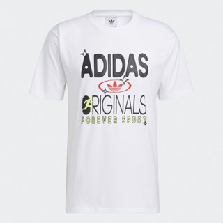 adidas ไลฟ์สไตล์ เสื้อยืดแขนสั้น adidas Originals Forever Sport ผู้ชาย สีขาว HC2123