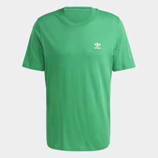 adidas ไลฟ์สไตล์ เสื้อยืด Trefoil Essentials ผู้ชาย สีเขียว IL2517