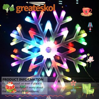 Greateskol โคมไฟ LED แขวนตกแต่งหน้าต่าง คริสต์มาส กลางแจ้ง